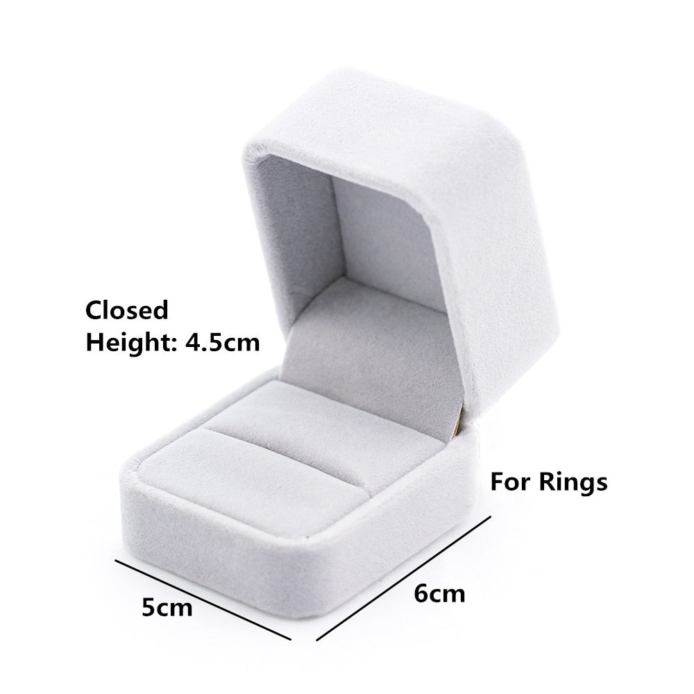 custom letter initial ring gift box