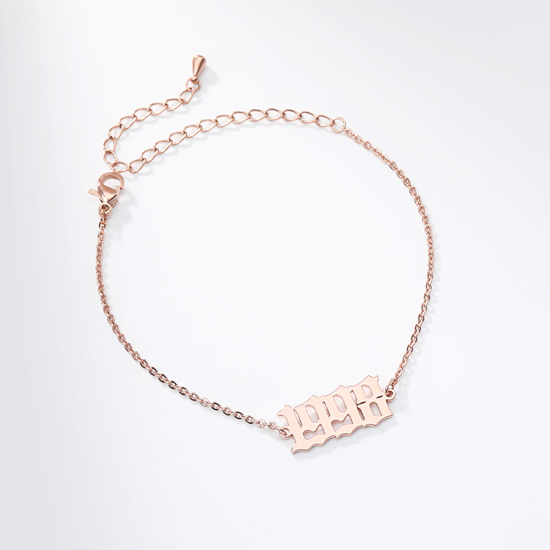 birth year bracelet