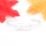 custom name bangle bracelet