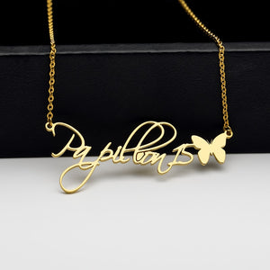 personalized butterfly necklace